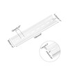 sourcing map DIN Rail 6" x 1.4" x 0.3" Slotted