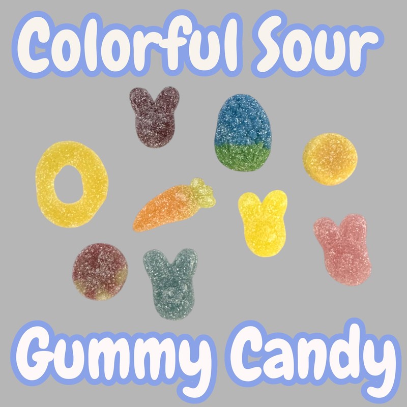 Irresistibly Delicious Easter Assorted Sour Gummy Mix - 2 lb