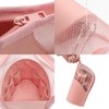 XUNQUCOM Stand-Up Makeup Brush Storage Organizer Bag, Waterproof Dust Free