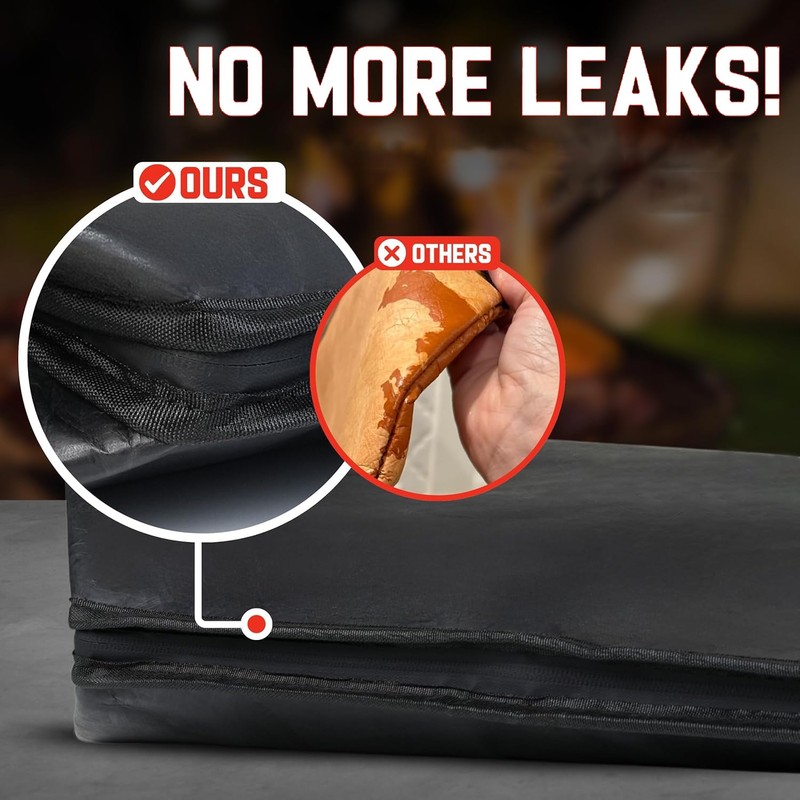 BBQ Blanket for Resting Brisket 21”×16”, Breathable Insulated Meat Wrap