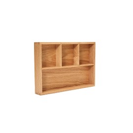 pandapark Wood Organizer Tray,Black Walnut,Desk & Drawer Storage Box (Oak Master-4)
