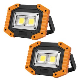 OTYTY LED Work Light, 30W 1500LM Rechargeable Work Light Battery Powered Portable Flood Lights with Magnetic Base for Outdoor Camping Car Repairing Job Site Lighting (2PCS)