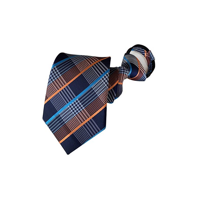 Secdtie - Corbata para hombre, diseño de cachemira, azul marino