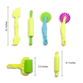 Carykon Set of 32 PCS Smart Dough Tools Kit with Models and Molds, Alphabet