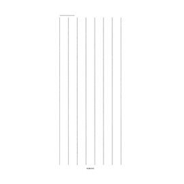 Kokuyo 書翰箋 Single Brush 箋 Vertical Ruled 7 Rows Quality Paper Another Dimension 185x82 mm, 70 Piece Islamic – 121 