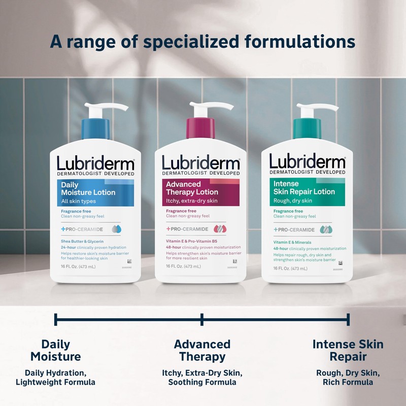 Lubriderm Advanced Therapy Fragrance-Free Moisturizing Hand & Body Lotion +