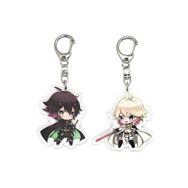 EBTY DREAMS Inc. - Set of 2 Owari Seraph Of The End Acrylic Keychain Mikaela Hyakuya, Yuuichirou v1