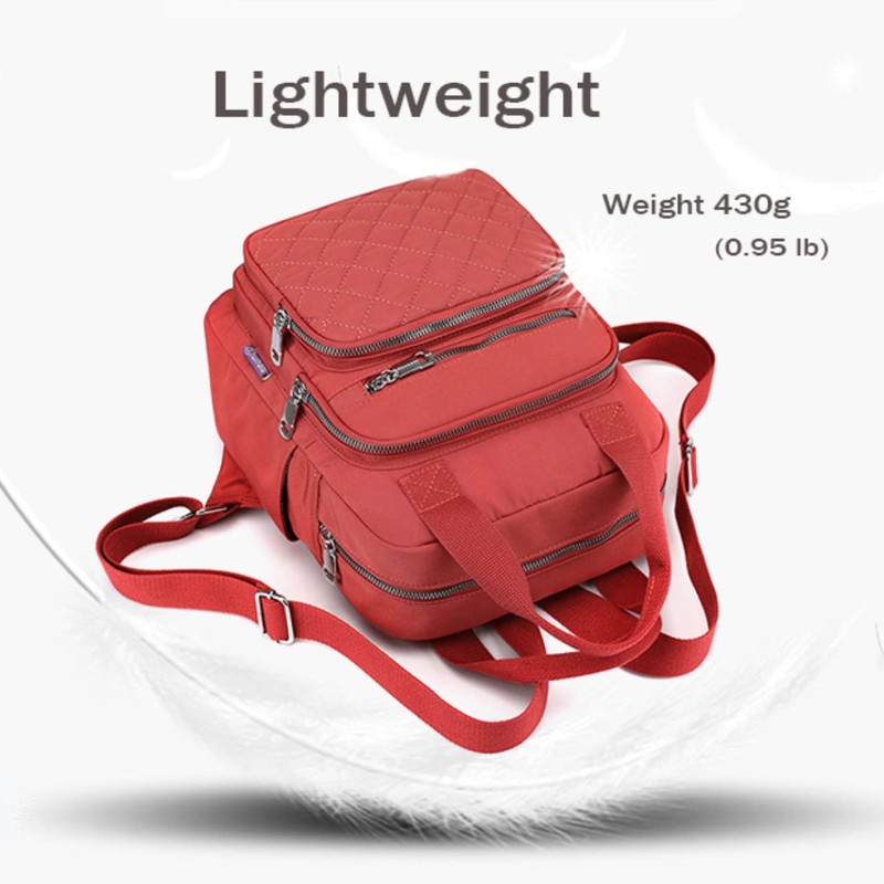 Small Casual Lightweight Backpack for Women, Nylon Hiking Travel Backpack
