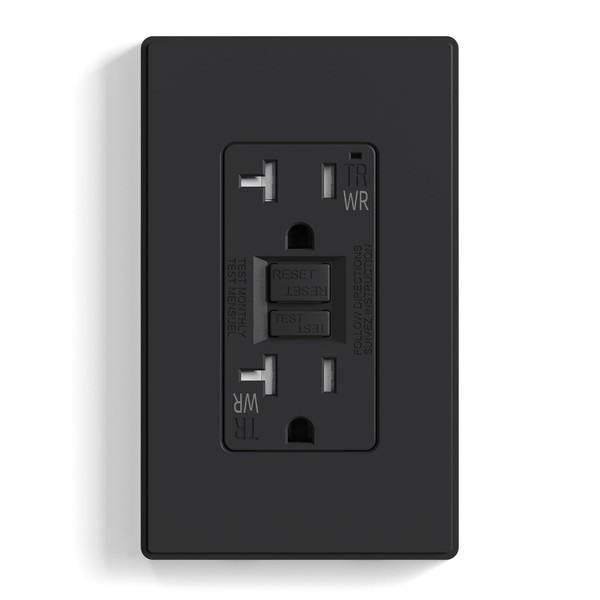 ELEGRP GFCI Outlet Outdoor, 20 Amp Self-Test GFI Electrical Outlet