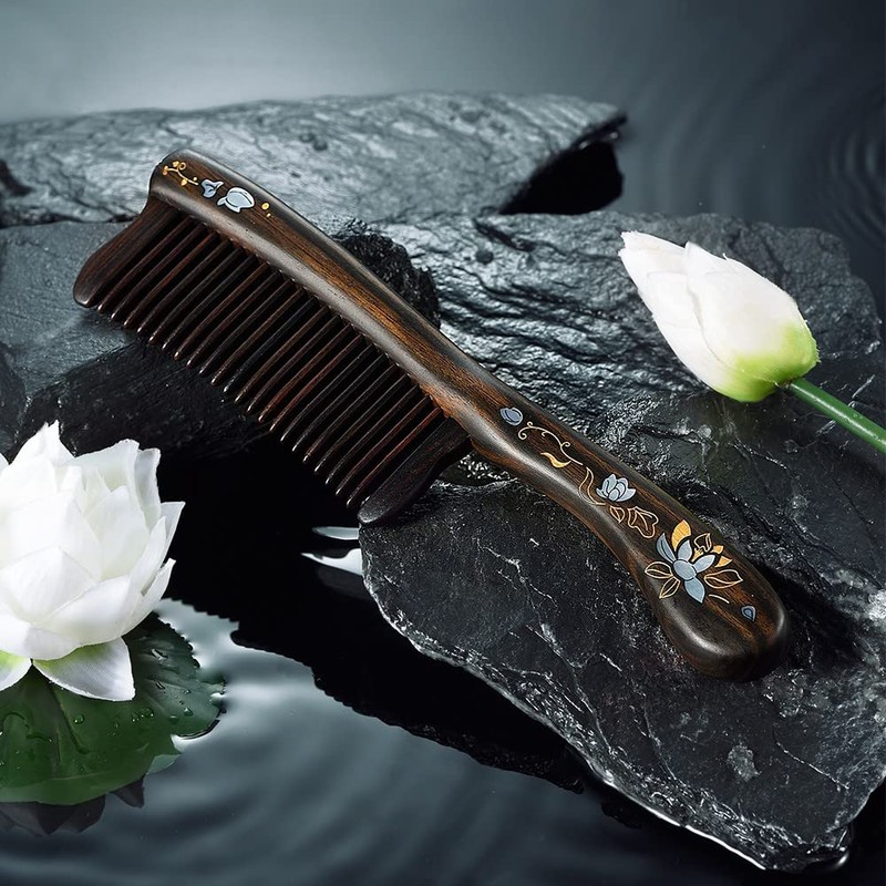 TAN MUJIANG Wooden Comb Hair Care Premium Set Comb Anti-Static