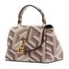 GUESS Montreal Mini Crossbody Flap Taupe Logo, taupe logo