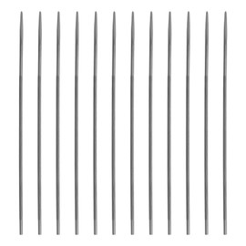 Be In Your Mind 12Pcs Round Chainsaw File Steel Chain Saw File Sharpener Accessories for Chain Pitch 3/8 Chainsaw Sharpening File 4.0mmx200mm Silver