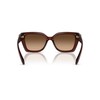 COACH Women's HC8408U Universal Fit Square Sunglasses, Milky Hazelnut/Brown Gradient,