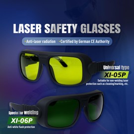 ZAC US Stock XI-05P Laser Protective Glasses OD 7+ Laser Safety Goggles 800-1100nm Wavelength for Fiber Laser Cleaner