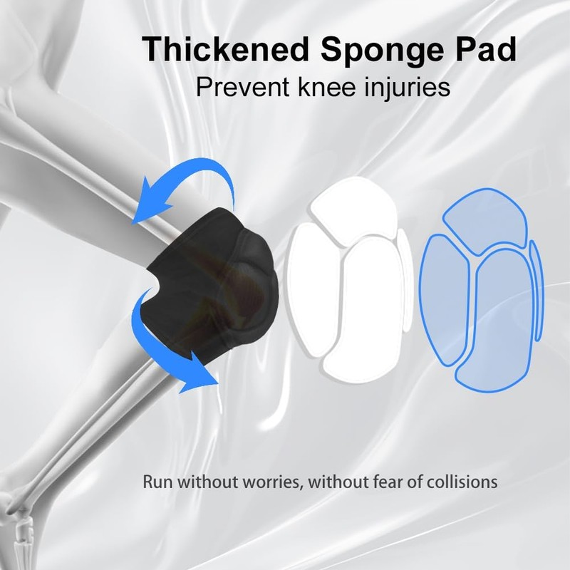 flintronic Volleyball Dance Knee Pads, Thick Sponge Work Knee Pads,