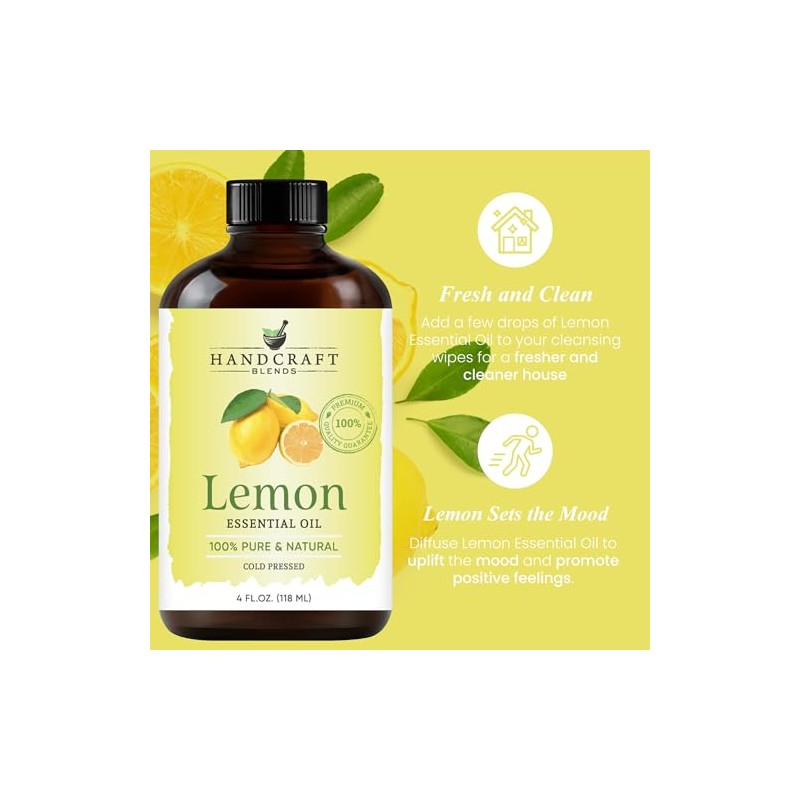 Handcraft Blends PPTABOLD Handcraft Lemon Essential Oil - Huge 4