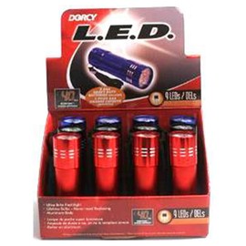 Dorcy 41-6245 9-LED Pocket Flashlight and Nylon Wrist Strap, Assorted Colors