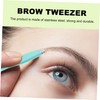 FOMIYES 4pcs Creative Eyebrow Clips Set Ergonomic Tweezers for Eyebrow