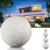 trendlights24 Stone IP65 Globe Light for Garden, 20 cm Globe