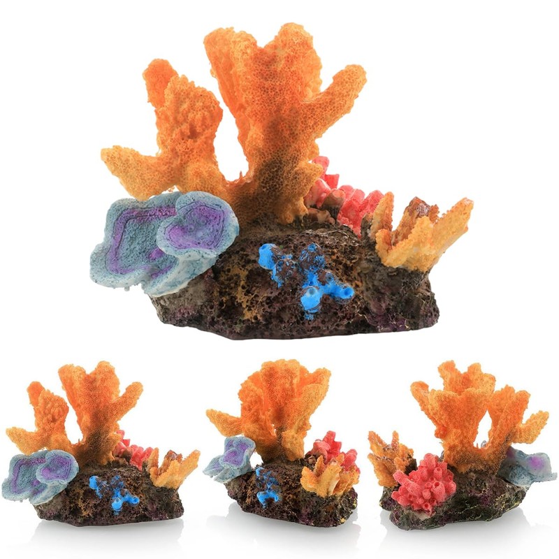 AIMALL Aquarium Resin Coral Decorations, Marine Simulation Micro Landscape for