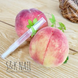 S&K NAIL Flavored Cuticle Oil, Peach Scent, Pen, Nail Oil, Nail Care, Cuticles, Hand Care, Cuticle Treatment, Nail Care Oil