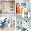 Gisafai 4 Pcs Stainless Steel Hand Dryer Wall Splash Guard