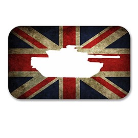 2 x 10cm Army Tank Union Jack Flag Distressed Sticker Laptop Car Bike #6160 (10cm Wide x 6cm Tall)