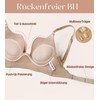 Lemorosy Women's Backless Push Up Low Cut Convertible Multiway Underwire