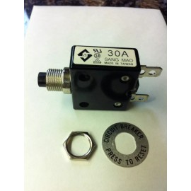 Sang Mao 30 amp push to reset breaker 075207A A-0701 125/250V AC / DC  sang mao Generac
