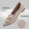 HIULYCENCE Flats for Women Pointed Toe Ballet Flats with Bow