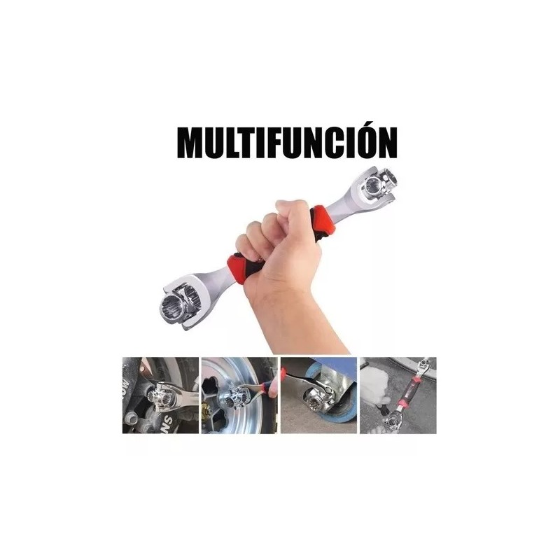 Alopor Llave De Tuercas Multiuso 48 En 1 Con Giro