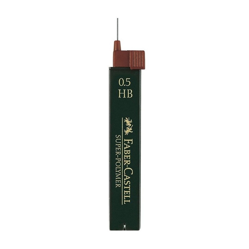 Faber-Castell 0.5 mm HB Super-Polymer Fineline Leads (3 Packs of