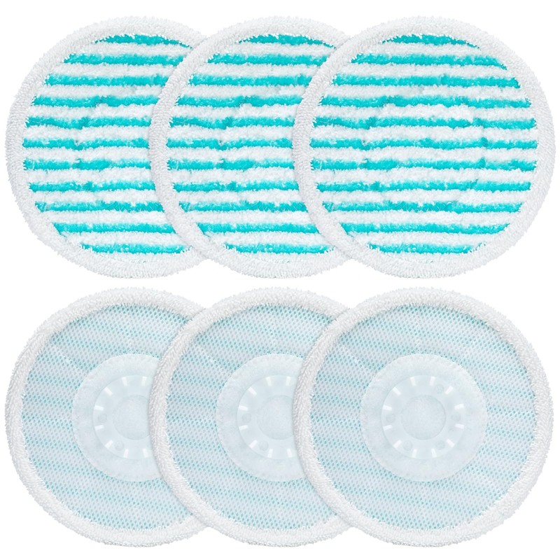 iSingo 6 Pack Mop Pads Replacement Compatible with Pursteam ScrubMaster