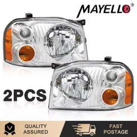 Unbranded Headlight Set For 2001-2004 Nissan Frontier Base XE Left & Right 2Pc