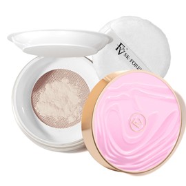 FV Matte Finish Translucent Loose Face Powder, Long-Lasting Lightweight Setting for Natural Look, Pore Minimizing, Fine Line Baking Powder, 0.35oz (10g)