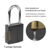 [Anti-Rust] Solid Aluminium Padlock with 2 Keys, Diyife 44 mm