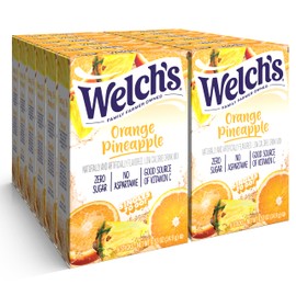 Welch's Singles To Go Water Drink Mix - Powder Sticks, 12 Boxes with 6 Packets Each - 72 Total Servings, Orange Pineapple, Pack of 12