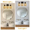 CHICLUX Bathroom Vanity Light, 3 Lights Boho Rattan Bathroom Lighting