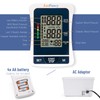 LotFancy Blood Pressure Monitor Upper Arm Large Cuff(12"-17”), Accurate Adjustable