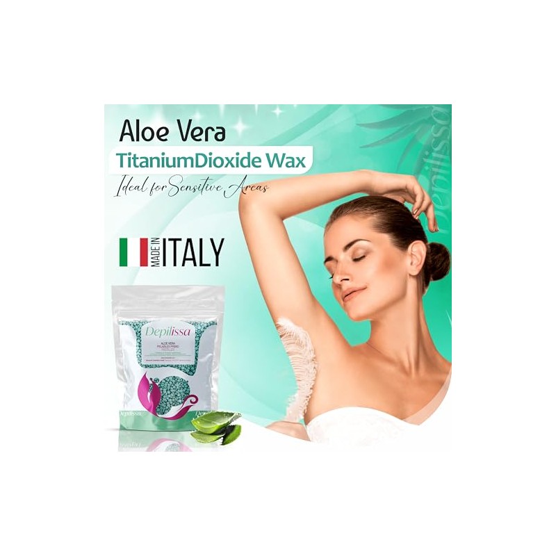 Aloe Vera Wax Beads 400g - Stripless Hard Wax for