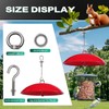 Squirrel Baffle for Bird Feeders,15.7-inch Metal Dome,Squirrel Proof, Weather Shield,