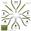 BEADSMITH 8 FASHION- OLIVE COLOR TOOL SET FOR MAKING JEWELRY