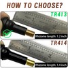 QILISEN Chrome Valve Stem Caps 5 Pack - TR413 Valve