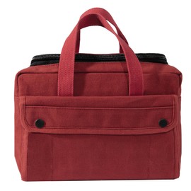 Rothco Wide Mouth Mechanics Tool Bag with Brass Zipper - Heavy Duty Canvas Construction - Ideal for Tool Storage and Transport, Red