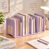 Multi Compartment Desktop Books Stand Organizer For Students Books And