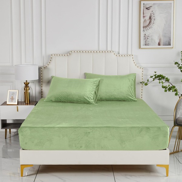 Damier Winter Plush Fitted Sheet 180 x 200 x 30