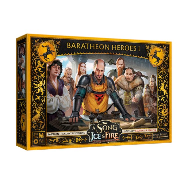 A Song of Ice and Fire Tabletop Miniatures Baratheon Heroes I Box Set - Leaders of The Stormlands, Strategy Game for Adults, Ages 14+, 2+ Players, 45-60 Minute Playtime, Made by CMON