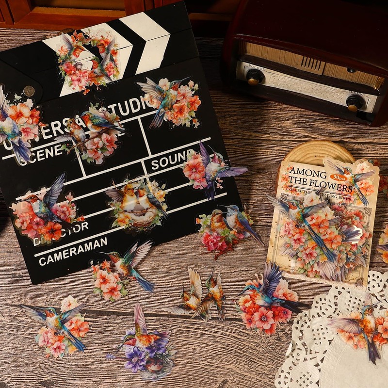 Ningmo Scrapbooking Stickers Set 120 Pieces, Gothic Stickers, Aesthetic Stickers,