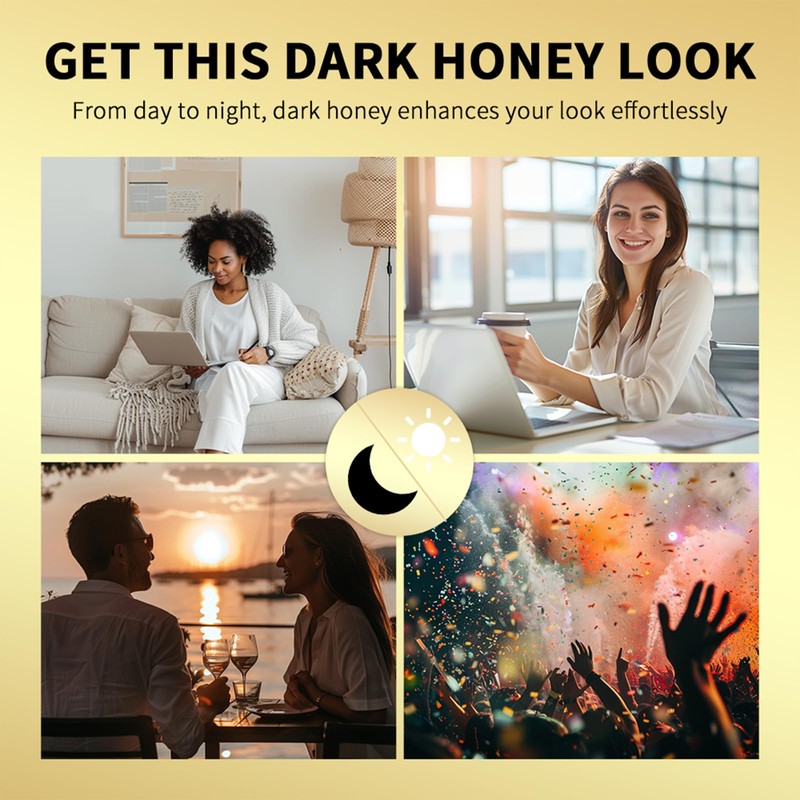 Black Honey Lipstick,Hydrating Non-Sticky Lip Balm with Intense Color, Long-Lasting