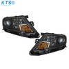 SEBLAFF Fit For 2010-2012 Ford Fusion Black Halogen Headlights Headlamps